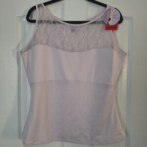 SPANX Lavender Lace Tank Top